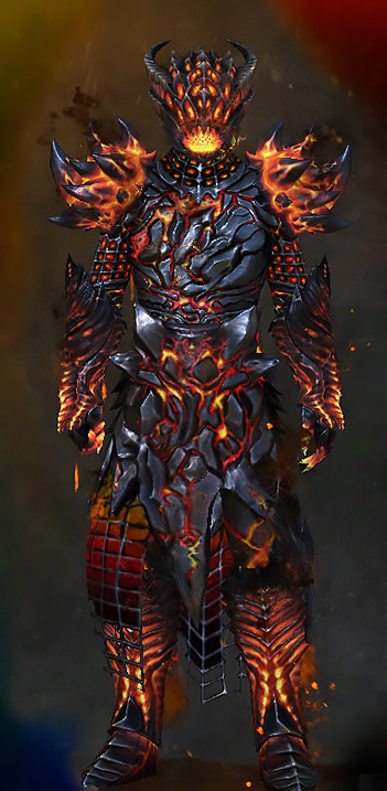 Male Achievement Rewards - Hellfire Guild Wars 2 Human Heavy Male Achievement Rewards Armor Set - Hellfire