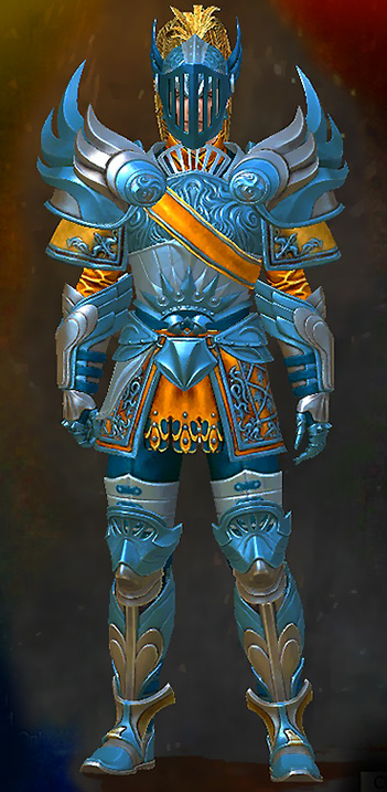 Male Birthday - Luminous Guild Wars 2 Human Heavy Male Birthday Armor Set - Luminous