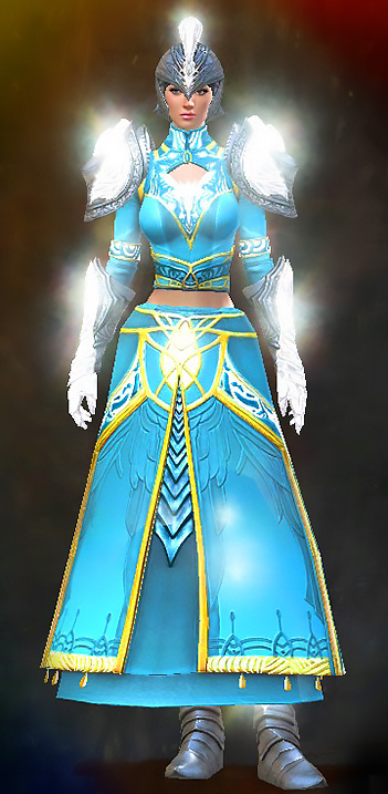 Female Achievement Rewards - Radiant Guild Wars 2 Human Light Female Achievement Rewards Armor Set - Radiant